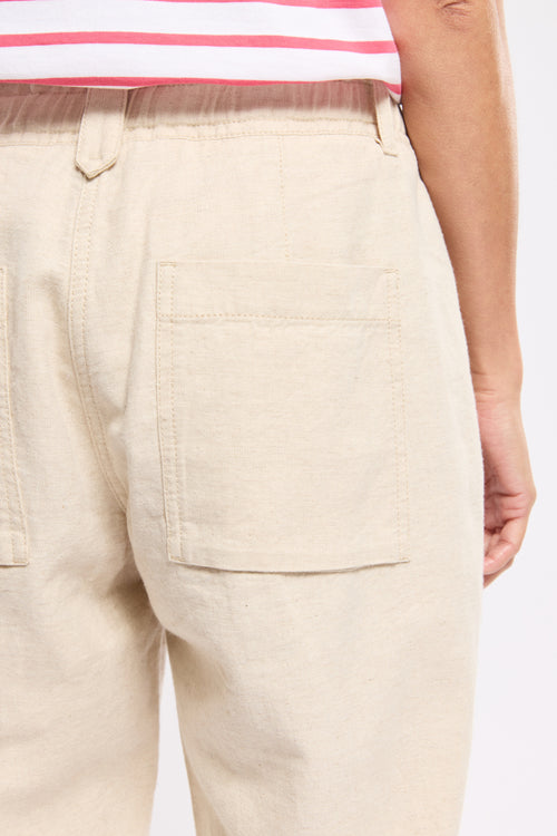 Pantalon taille élastique - coton et lin - Armor-lux - 4