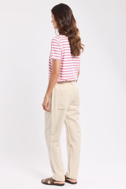 Pantalon taille élastique - coton et lin - Armor-lux - 3
