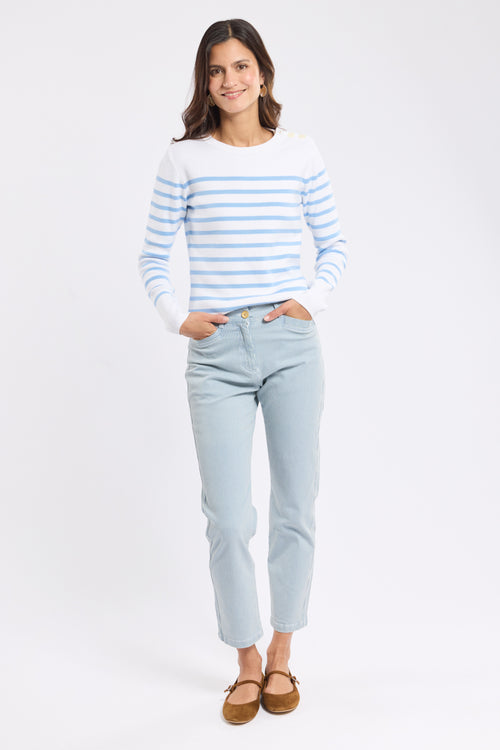 Pantalon rayé 7/8 - coton - Armor-lux - 1