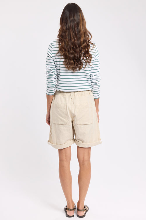 Bermuda taille élastique - coton et lin - Armor-lux - 3