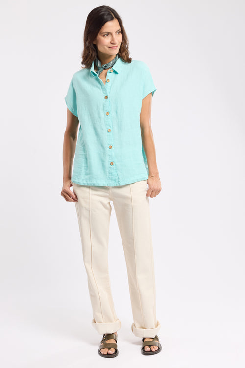 Chemise coupe boxy - lin - Armor-lux - 3