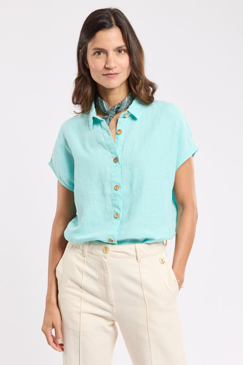 Chemise coupe boxy - lin - Armor-lux - 1