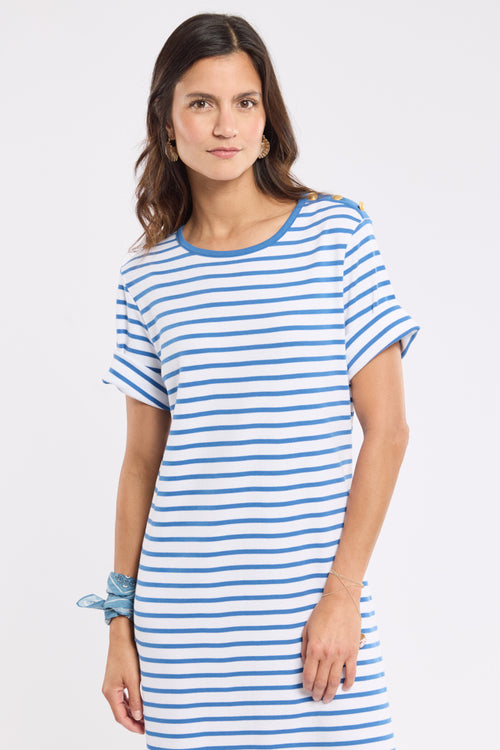 Long striped dress - thick cotton - Armor-lux - 4