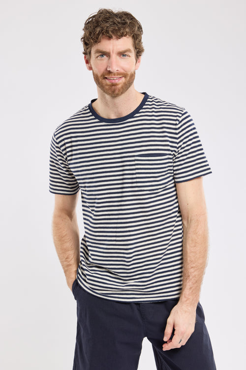 Gestreiftes T-Shirt – Baumwolle und Leinen - Armor-lux - 4