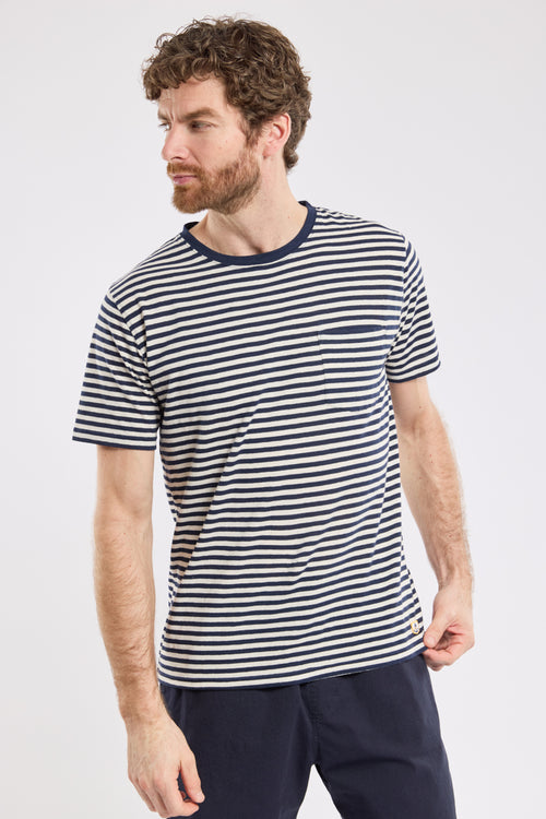 Gestreiftes T-Shirt – Baumwolle und Leinen - Armor-lux - 1