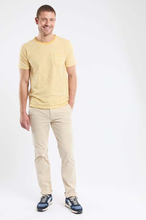 Heritage striped T-shirt - cotton and linen - Armor-lux - 4