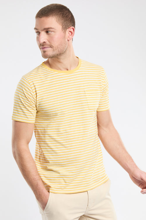 Gestreiftes T-Shirt Héritage – Baumwolle und Leinen - Armor-lux - 2