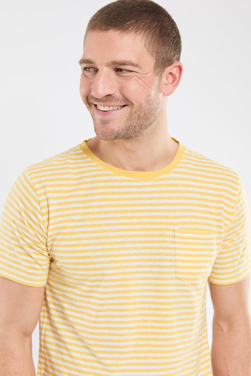 Gestreiftes T-Shirt Héritage – Baumwolle und Leinen - Armor-lux - 3
