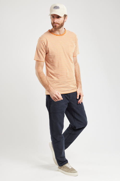 Heritage striped T-shirt - cotton and linen - Armor-lux - 4