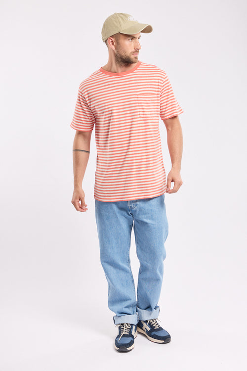 Striped T-shirt - cotton and linen - Armor-lux - 4