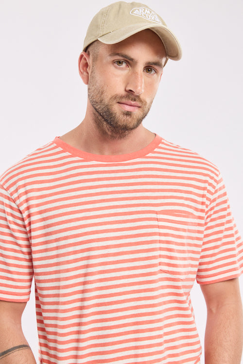 Striped T-shirt - cotton and linen - Armor-lux - 3