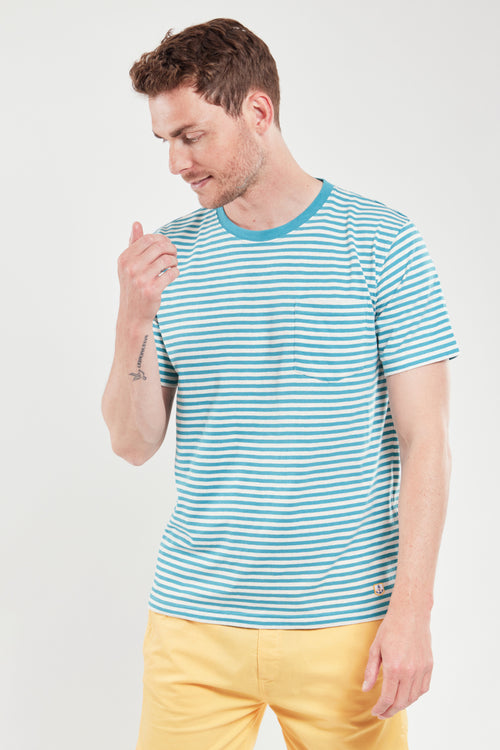 Gestreiftes T-Shirt – Baumwolle und Leinen - Armor-lux - 1
