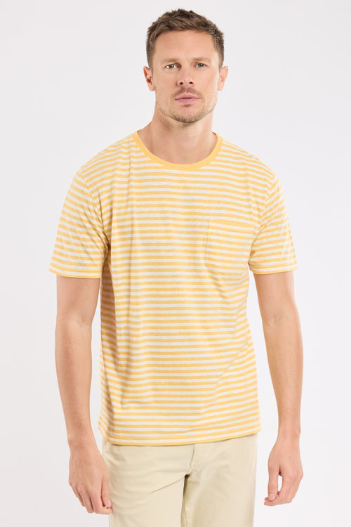 Gestreiftes T-Shirt – Baumwolle und Leinen - Armor-lux - 4