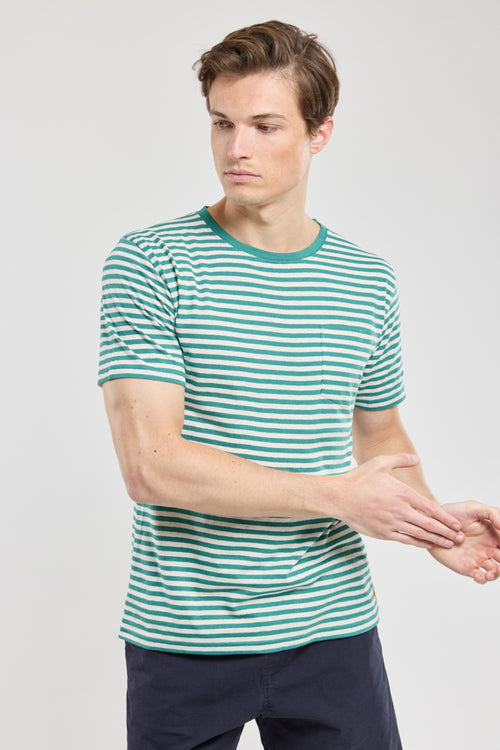 Gestreiftes T-Shirt – Baumwolle und Leinen - Armor-lux - 1