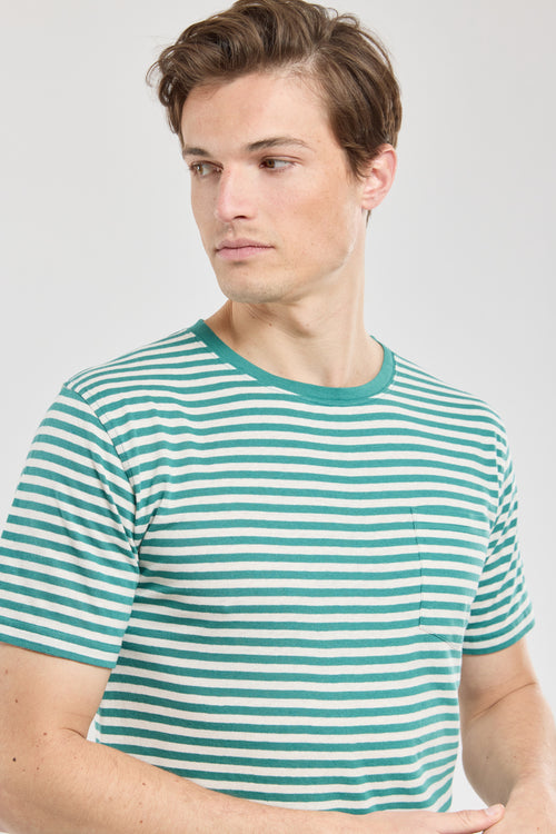 T-shirt rayé - coton et lin - Armor-lux - 2