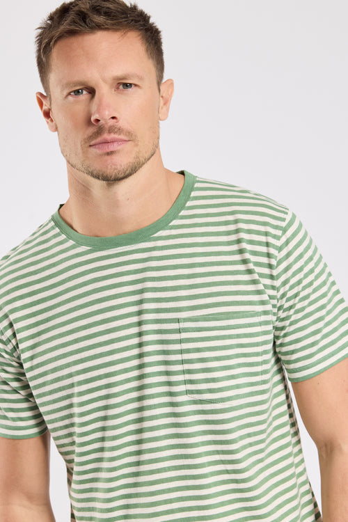 Gestreiftes T-Shirt – Baumwolle und Leinen - Armor-lux - 2