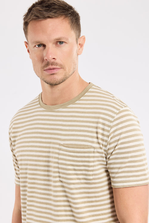 Gestreiftes T-Shirt – Baumwolle und Leinen - Armor-lux - 2