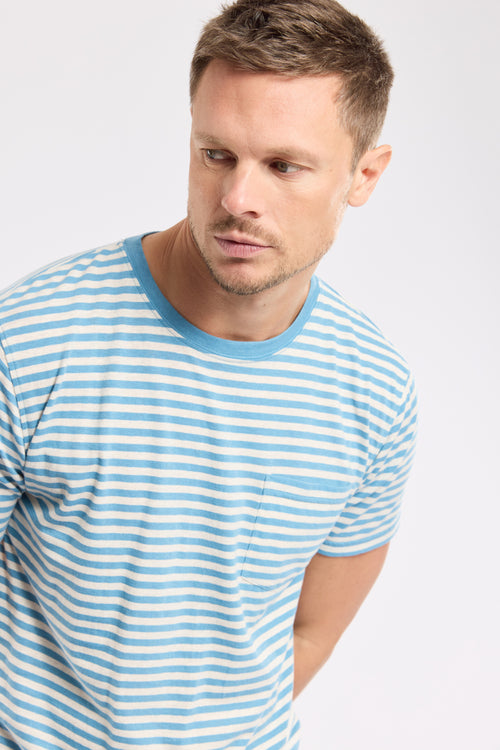 Gestreiftes T-Shirt – Baumwolle und Leinen - Armor-lux - 1