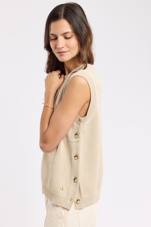 Débardeur en maille Heritage - coton - Armor-lux - 5