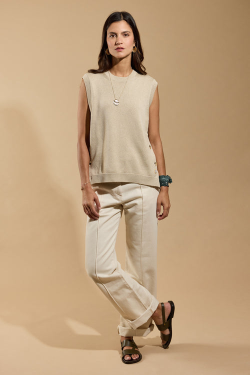 Heritage knitted tank top - cotton - Armor-lux - 3