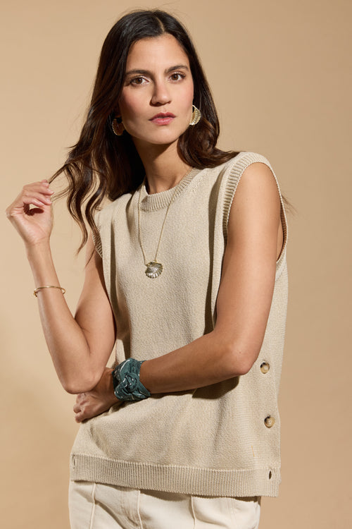 Heritage knitted tank top - cotton - Armor-lux - 1