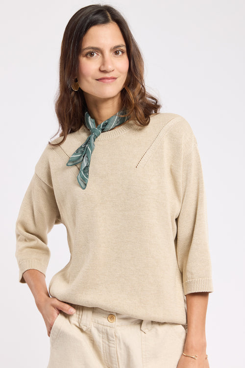 Heritage boat neck sweater - cotton - Armor-lux - 4