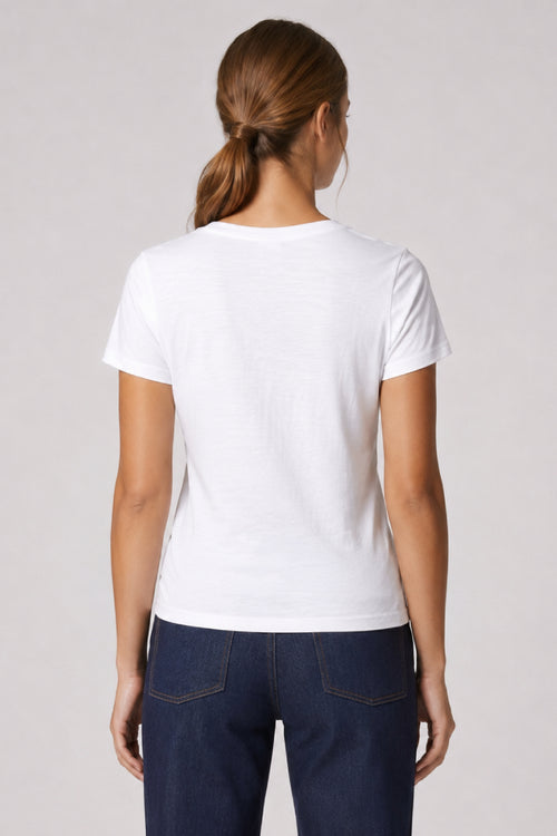 V-neck T-shirt - slub cotton - Armor-lux - 2