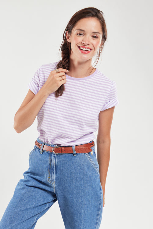 Gestreiftes T-Shirt – Baumwolle und Leinen - Armor-lux - 1