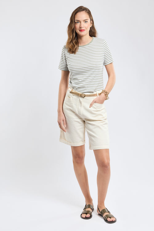 Striped T-shirt - cotton and linen - Armor-lux - 3