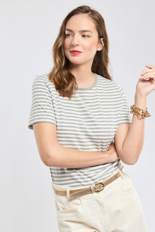 Striped T-shirt - cotton and linen - Armor-lux - 4
