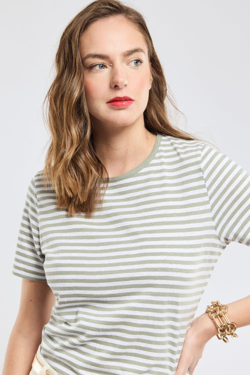 Striped T-shirt - cotton and linen - Armor-lux - 2