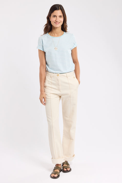 Striped T-shirt - cotton and linen - Armor-lux - 3