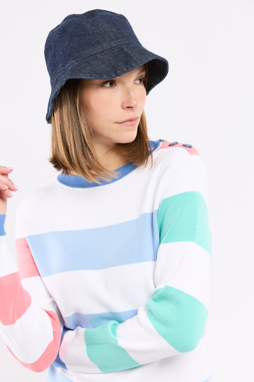 Pull marin tricolore - coton - Armor-lux - 2