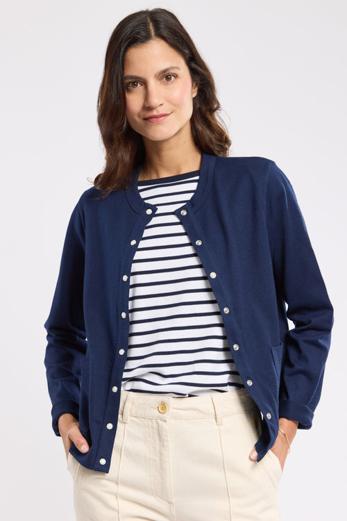 Button-up cardigan - rustic cotton - Armor-lux - 4