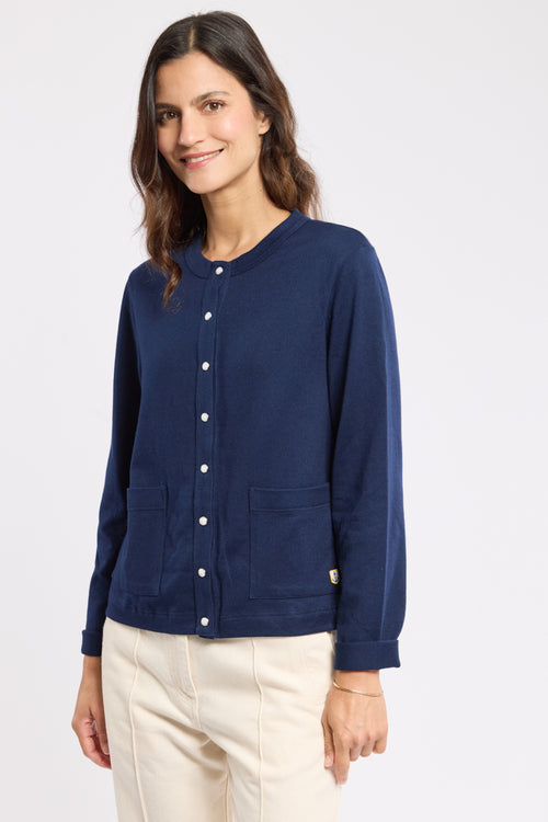 Cardigan boutonné - coton rustique - Armor-lux - 1