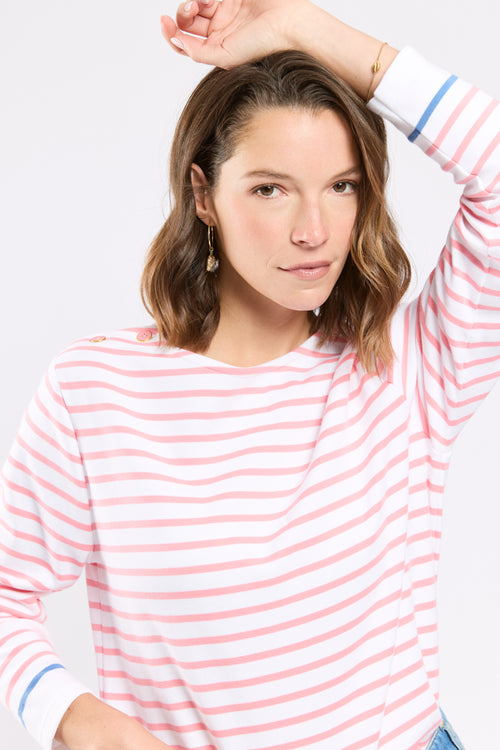 Marinière épaules boutonnées - coton épais - Armor-lux - 4