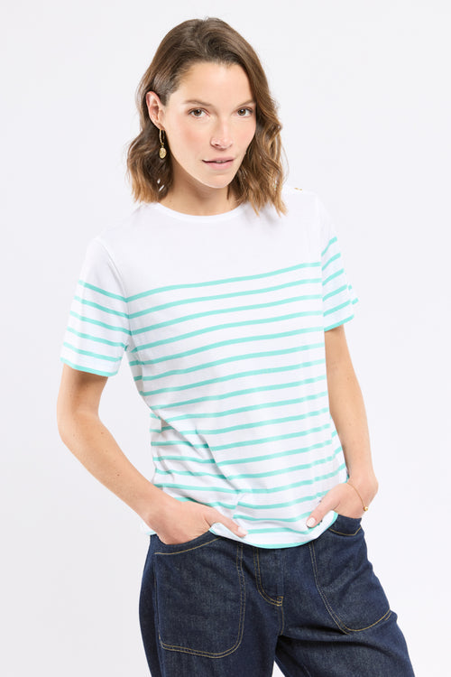 Marinière col boutonné - coton léger - Armor-lux - 4