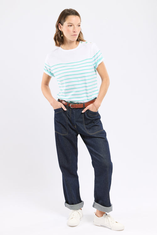 Marinière col boutonné - coton léger - Armor-lux - 3