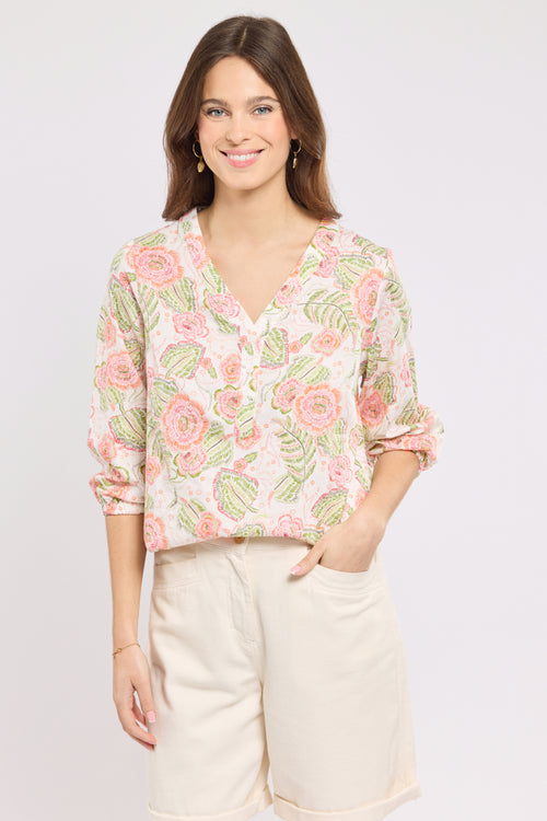 Bedruckte Bluse - Baumwolle - Armor-lux - 2