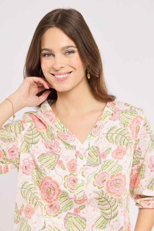 Bedruckte Bluse - Baumwolle - Armor-lux - 3