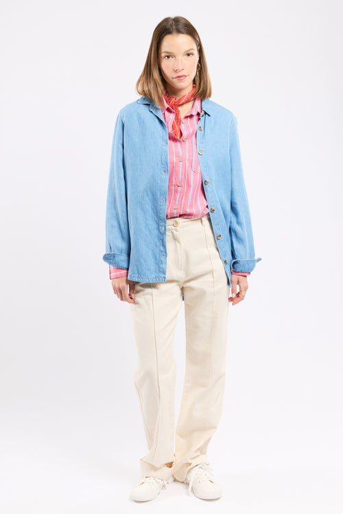 Chemise denim Héritage - lyocel et lin - Armor-lux - 3