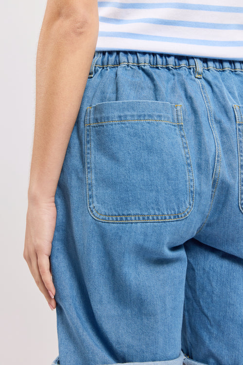 Denim bermuda shorts - cotton - Armor-lux - 4