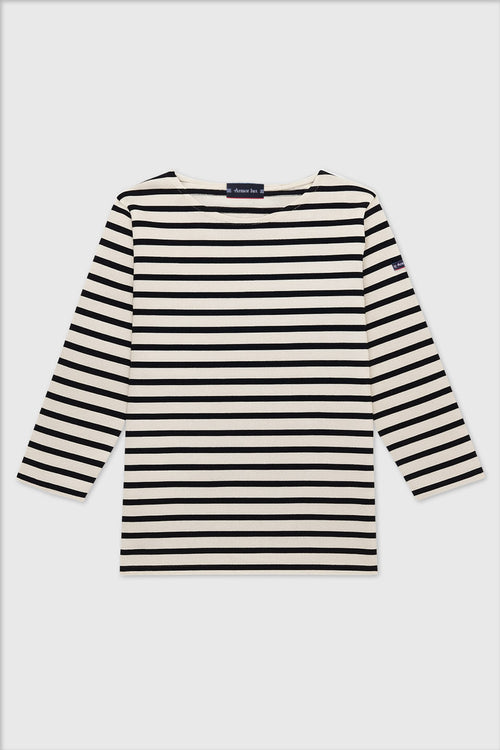 3/4-sleeve striped shirt - organic cotton - Armor-lux - 5
