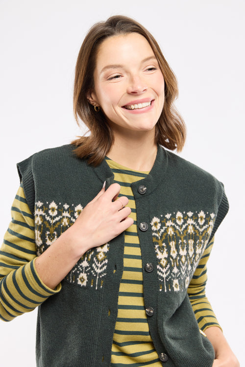 Cardigan sans manche - laine - Armor-lux - 4