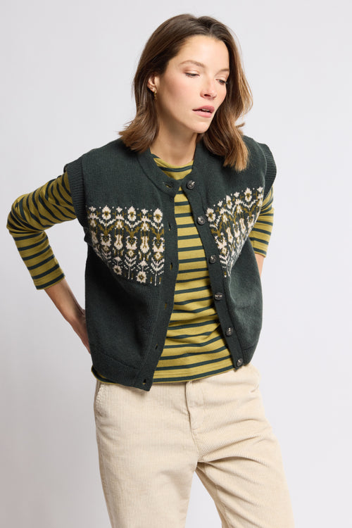 Cardigan sans manche - laine - Armor-lux - 2