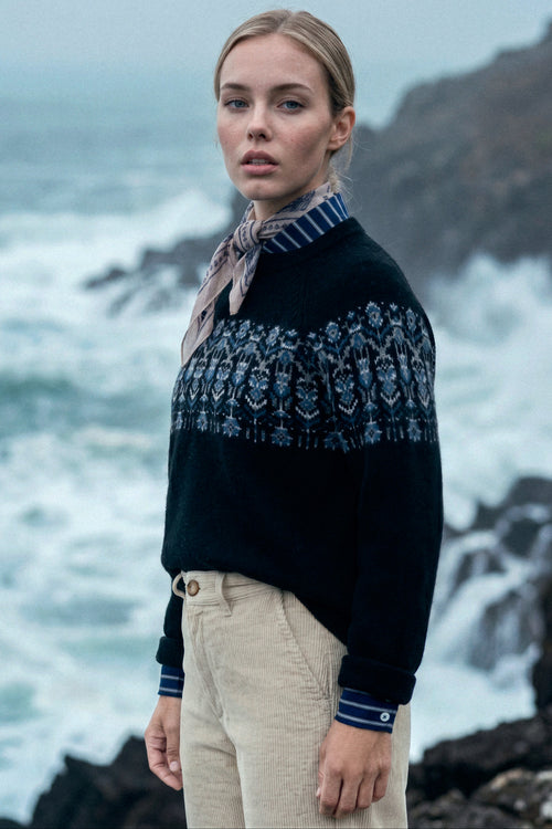 Héritage jacquard sweater - wool - Armor-lux - 1