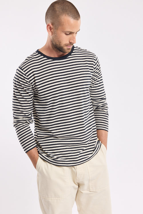 Heritage Breton striped shirt - cotton and linen - Armor-lux - 3