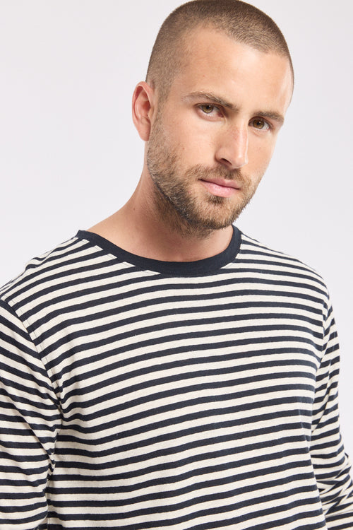 Heritage Breton striped shirt - cotton and linen - Armor-lux - 2