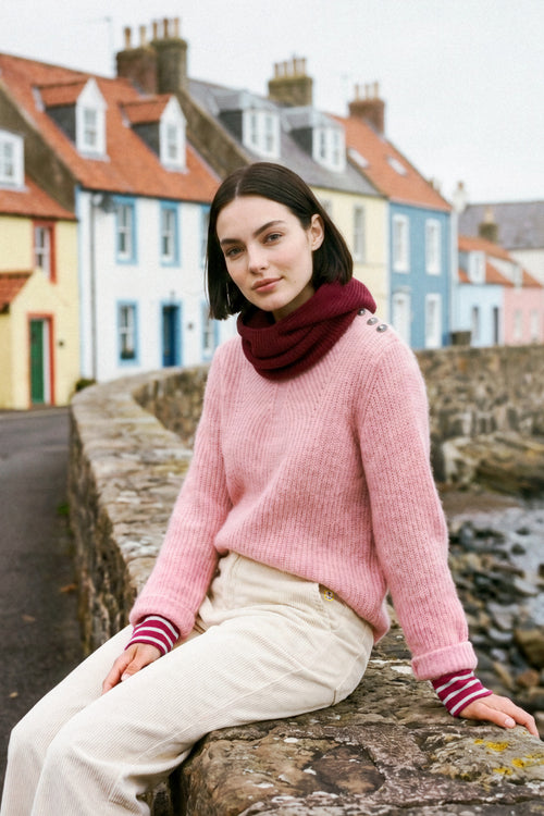 Pearl stitch sweater - alpaca and wool - Armor-lux - 1
