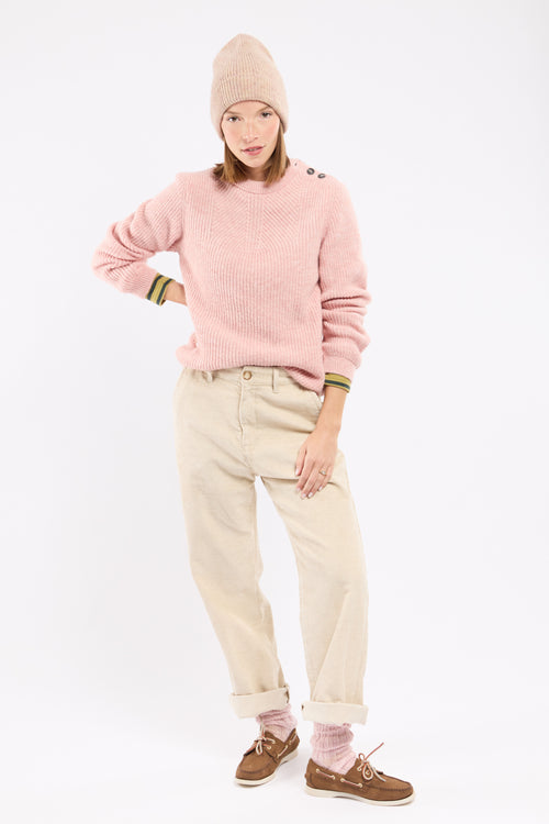 Pearl stitch sweater - alpaca and wool - Armor-lux - 4